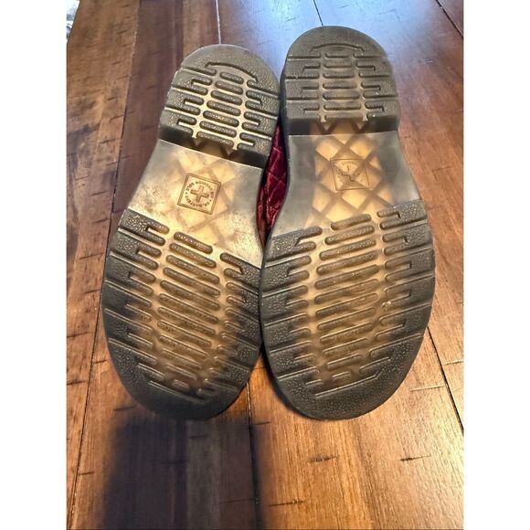 DR MARTENS JUNIOR 8065 QUILTED VELVET MARY JANE SHOES - Picture 12 of 14